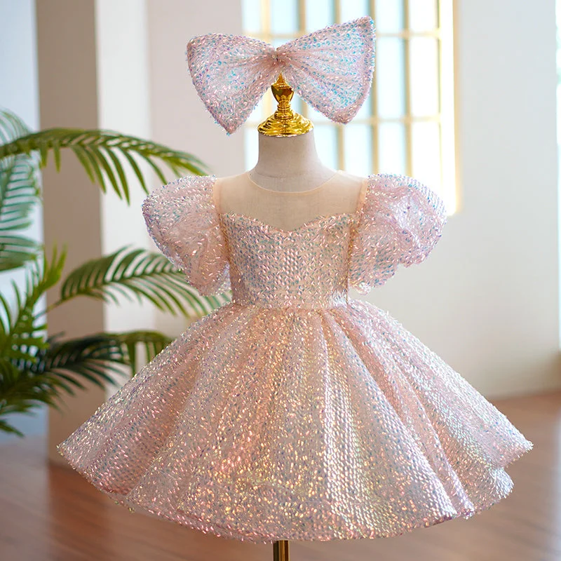 Super Bargain Baby Girl Pageant Princess Dresses Toddler Summer Elegant Pink Sequin Bow Birthday Party Dress Super Bargain Baby Girl Pageant Princess Dresses Toddler Summer Elegant Pink Sequin Bow Birthday Party Dress