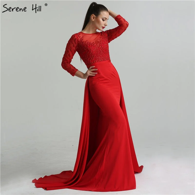 Epic Deals On Sale No Return No Refund Red Black Beading Mermaid Evening Dresses LA6275 Epic Deals On Sale No Return No Refund Red Black Beading Mermaid Evening Dresses LA6275