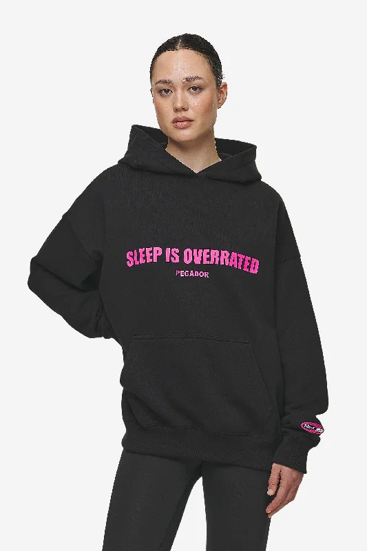 Can't Miss Tori Oversized Hoodie Washed Black