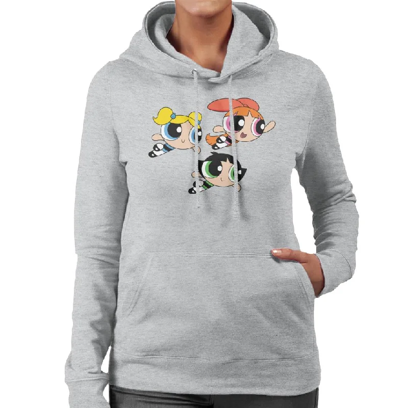 Buy More, Save More Powerpuff Girls Flying Women's Hooded Sweatshirt