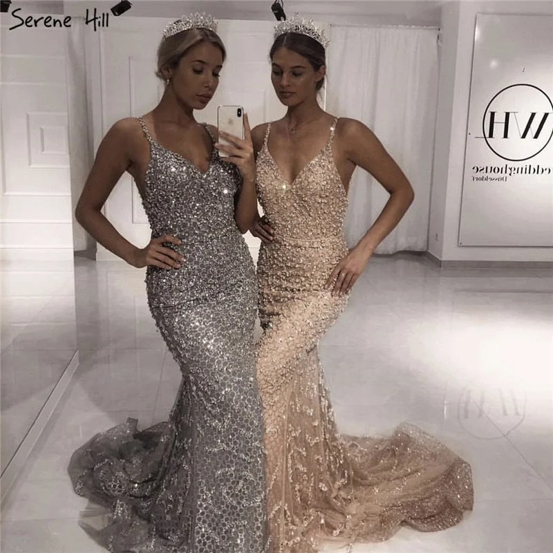 Markdowns Grey Luxury Sexy Mermaid Evening Dresses 2024 Diamond Beading Off Shoulder Formal Dress Real Photo LA60729 Markdowns Grey Luxury Sexy Mermaid Evening Dresses 2024 Diamond Beading Off Shoulder Formal Dress Real Photo LA60729