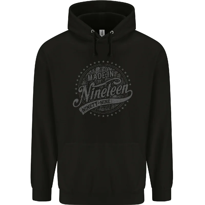 Must-Have Deals Distressed 25th Birthday Made In 1999 Mens 80% Cotton Hoodie Black