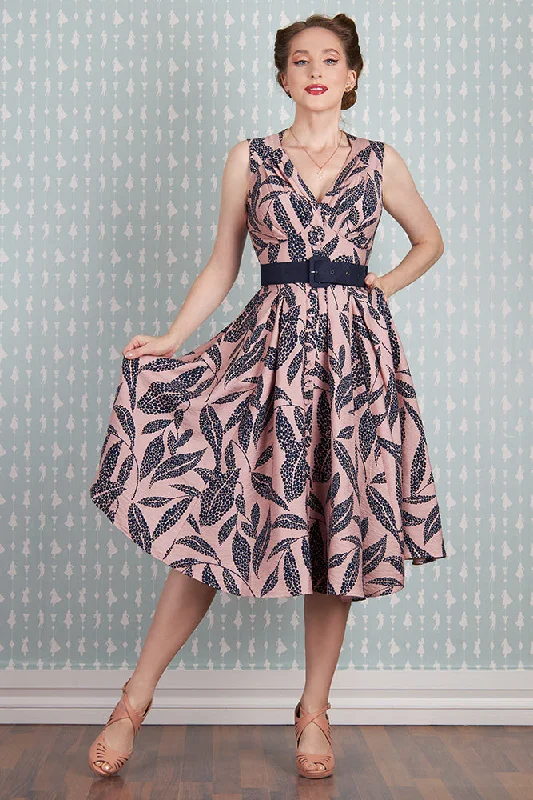 Don’t Miss Out Kaylin-Lee Pink and Navy Dress by Miss Candyfloss