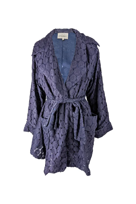 Exclusive Access Vintage Semi Sheer Lace Cutout Opera Coat, S/S 1991