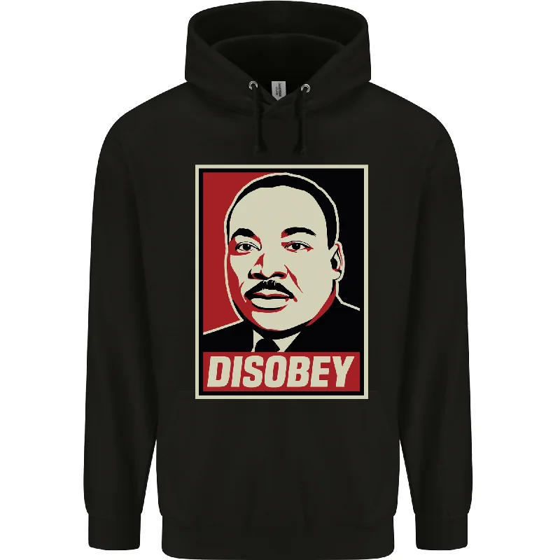 Buy More, Save More Disobey Martin Luther King Black Lives Matter Mens 80% Cotton Hoodie