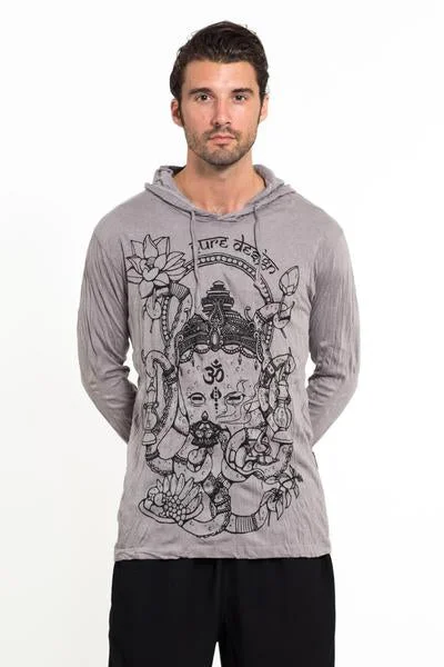 Seasonal Clearance Sure Design Unisex Octopus Oracle Hoodie Gray