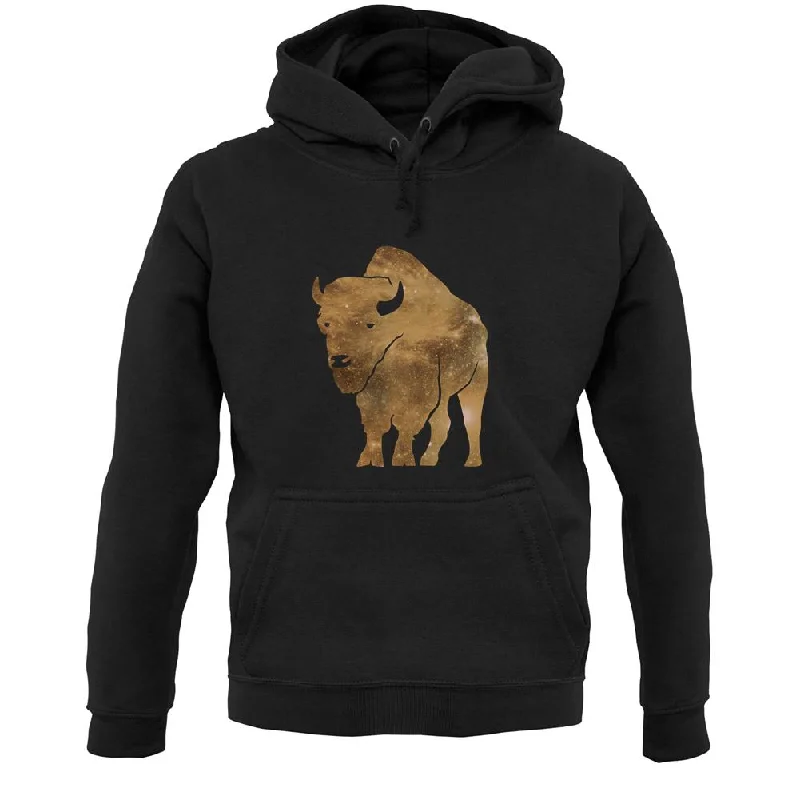 Now or Never Space Animals - Bison Unisex Hoodie