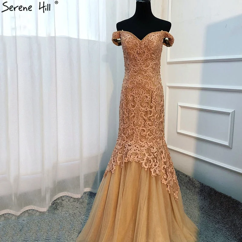 Huge Discounts On Sale no return no refundSale Gold Mermaid Off Shoulder Beading Sleeveless Long Evening Party LA6621 Huge Discounts On Sale no return no refundSale Gold Mermaid Off Shoulder Beading Sleeveless Long Evening Party LA6621
