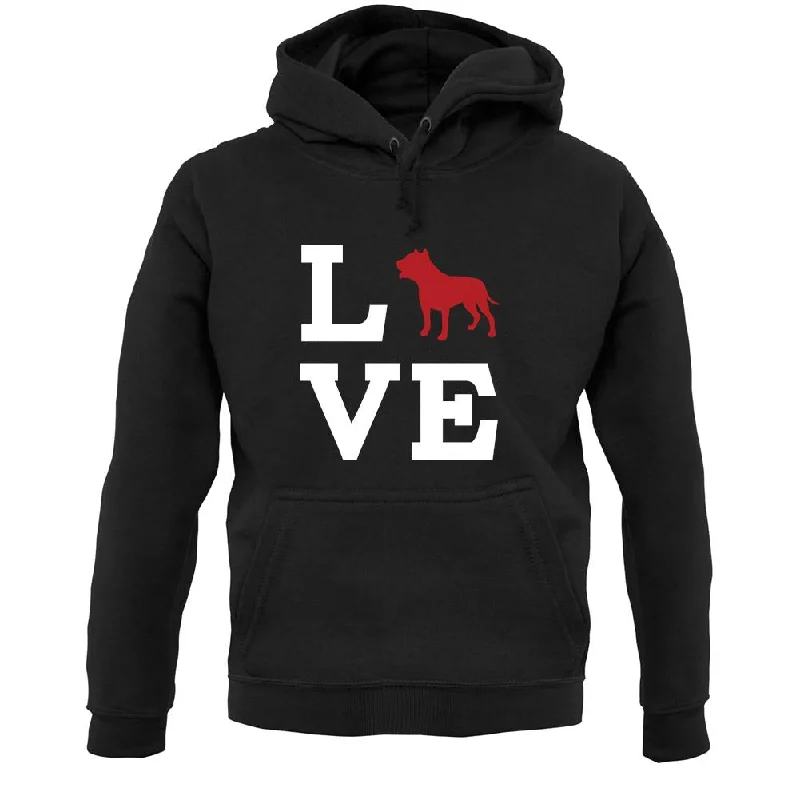 Price Meltdown Love Pitbull Dog Silhouette Unisex Hoodie