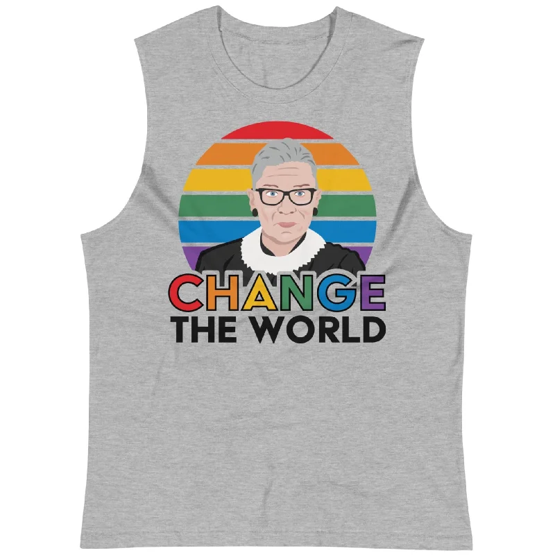 Flash Deals Change The World (Ruth Bader Ginsburg) -- Unisex Tanktop