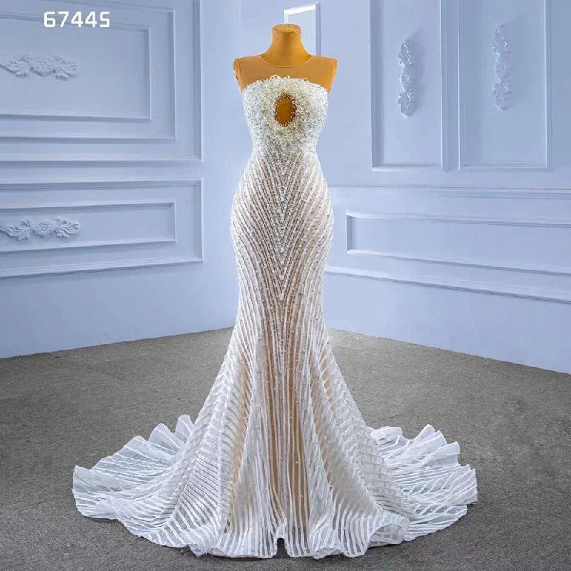 Year-End Sale Serene Hill White Nude Elegant Mermaid High End Custom Made Pearls Luxury Beaded Lace Up Bride Gowns Wedding Dress 2024 HM67445 Year-End Sale Serene Hill White Nude Elegant Mermaid High End Custom Made Pearls Luxury Beaded Lace Up Bride Gowns Wedding Dress 2024 HM67445