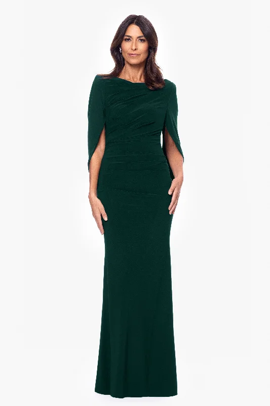 Lowest Price "Miriam" Long Jersey Draped Back Gown