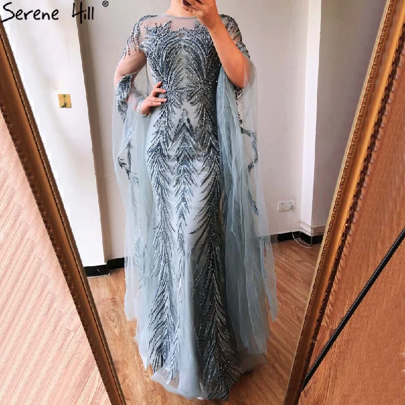 Savings Galore Serene Hil Grey Mermaid Luxury Evening Dresses Gowns 2024 Long Sleeves Beading Elegant For Women Party LA70576 Savings Galore Serene Hil Grey Mermaid Luxury Evening Dresses Gowns 2024 Long Sleeves Beading Elegant For Women Party LA70576