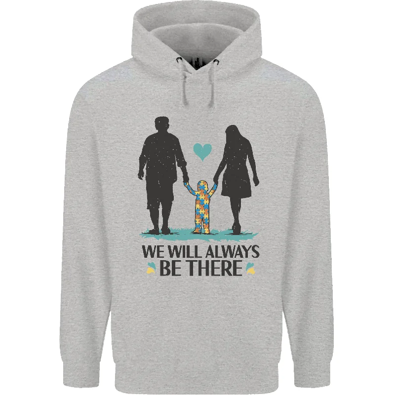Hurry In Autism We Will Always Be There Autistic Mens 80% Cotton Hoodie