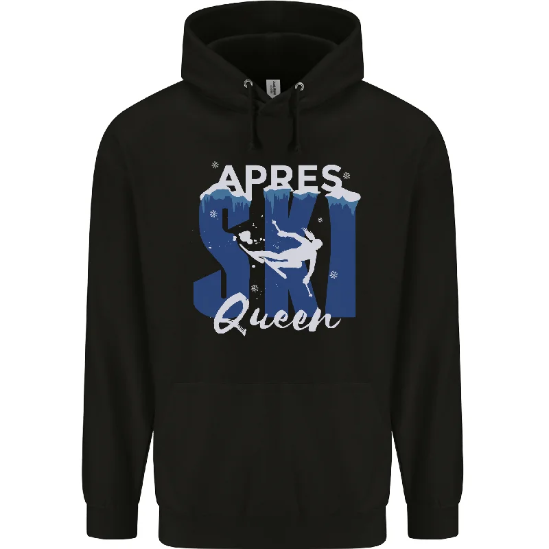 Bargain Prices Apres Ski Queen Skiing Winter Sports Mens 80% Cotton Hoodie