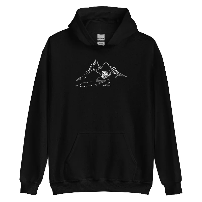 Exclusive Offers Mountainbiker fährt Downhill - (M) - Unisex Hoodie
