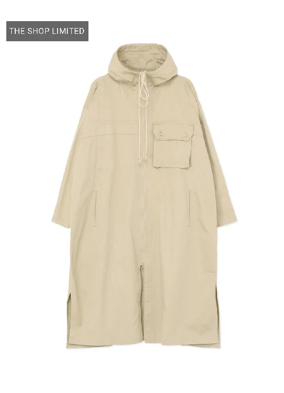 Epic Deals [Y's BORN PRODUCT] COTTON TWILL HOODED COAT