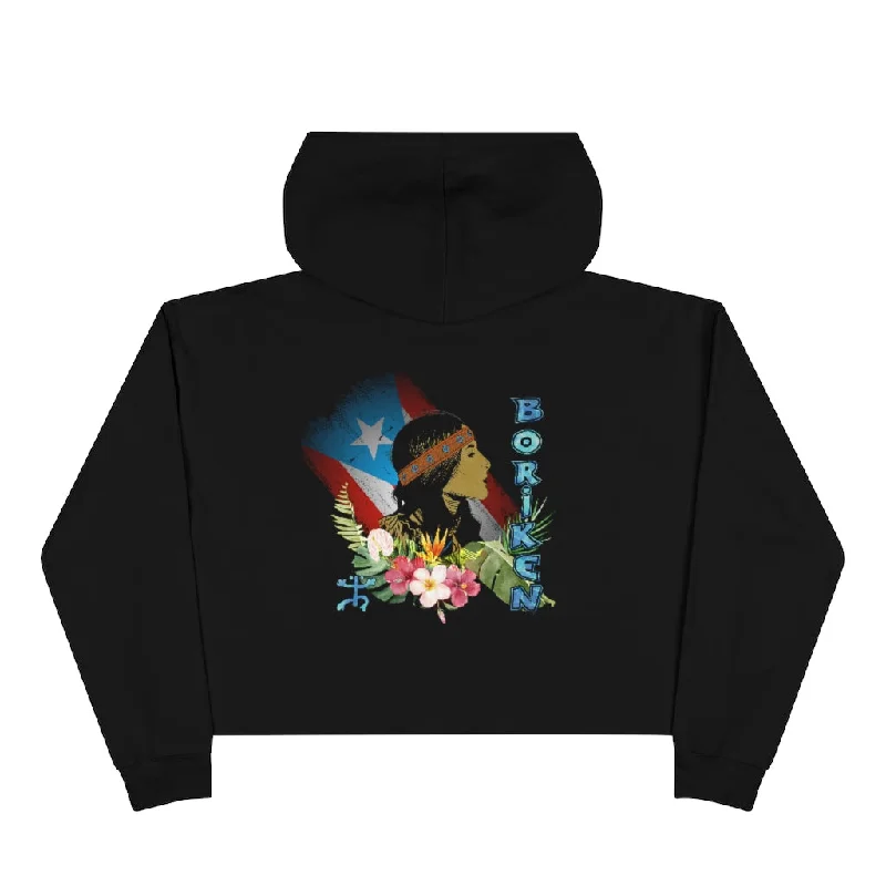 Amazing Deals Boriken Taina Princess Crop Hoodie (XS-Large)