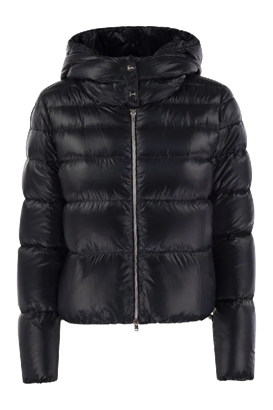 Don't Wait Ultralight Nylon Bomber Jacket with hood