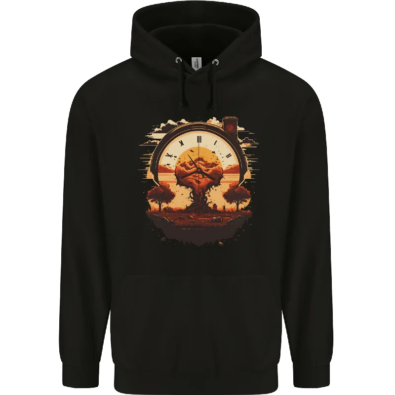 Closeout Sale Apocalyptic Time Bomb Climate Change Gothic Mens 80% Cotton Hoodie