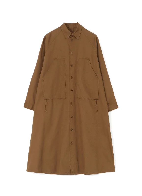 Great Deals [Y's BORN PRODUCT] COTTON TWILL DOUBLE CHEST POCKET DRESS
