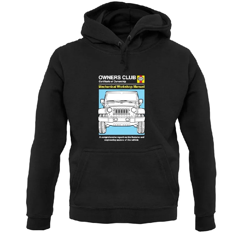Best Deals Car Owners Manual Jeep Unisex Hoodie