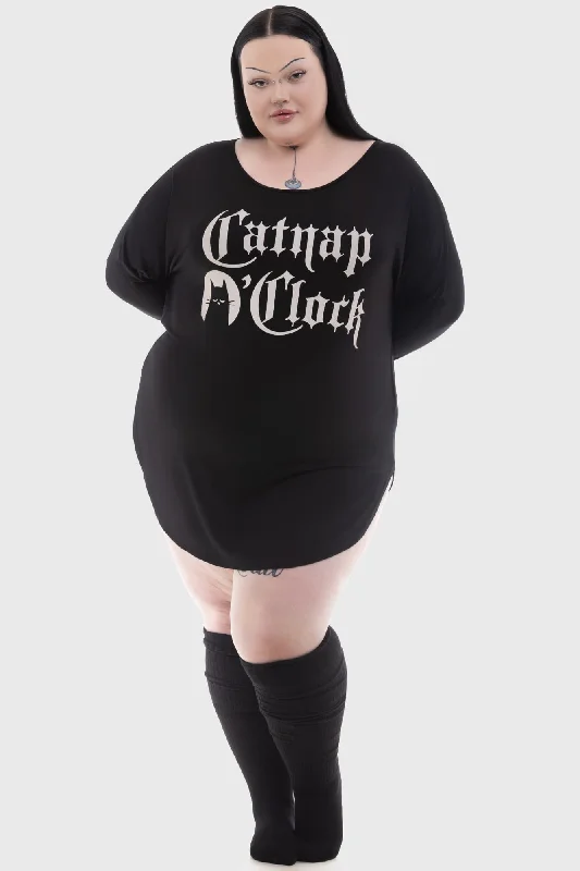 Shop and Save Catnap Lounge Dress [PLUS]