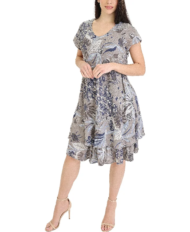 Instant Savings Floral Cotton Dress