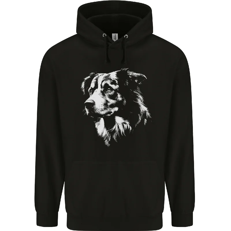 Value Deals Australian Shepherd Dog Sheepdog Mens 80% Cotton Hoodie