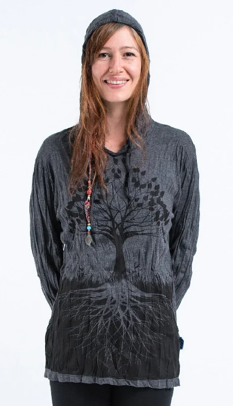 Price Drop Sure Design Unisex Tree of Life Hoodie Black