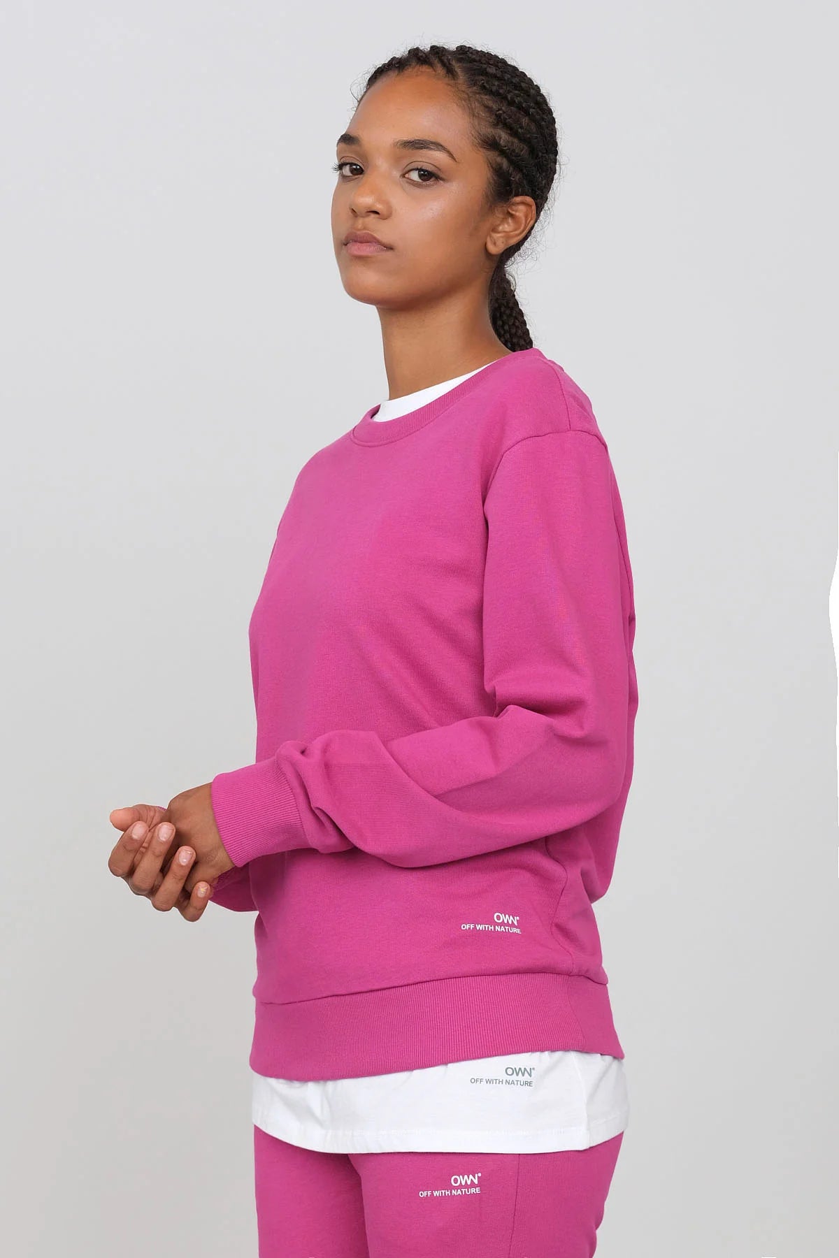 Deal of the Day Women's Crewneck Sweatshirt Fuchsia