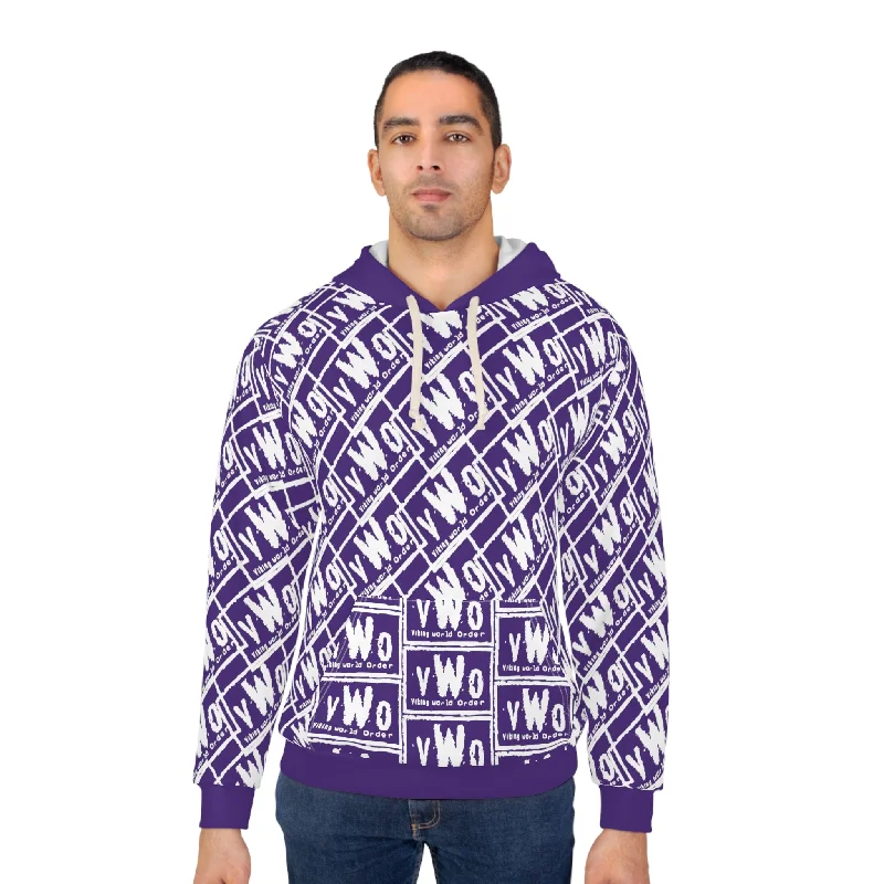 Instant Discount Unisex Pullover Hoodie - Purple/White - VWO (Framed)