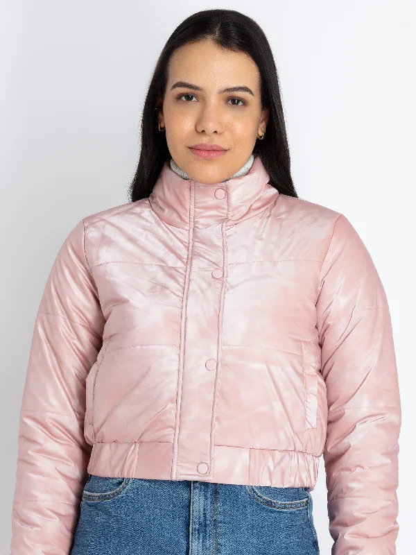 Limited Availability Womens Solid High Neck Jacket