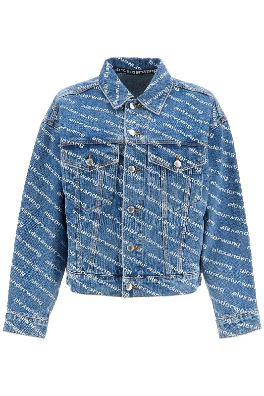 Exclusive Access Denim Logoed Jacket  - Blue