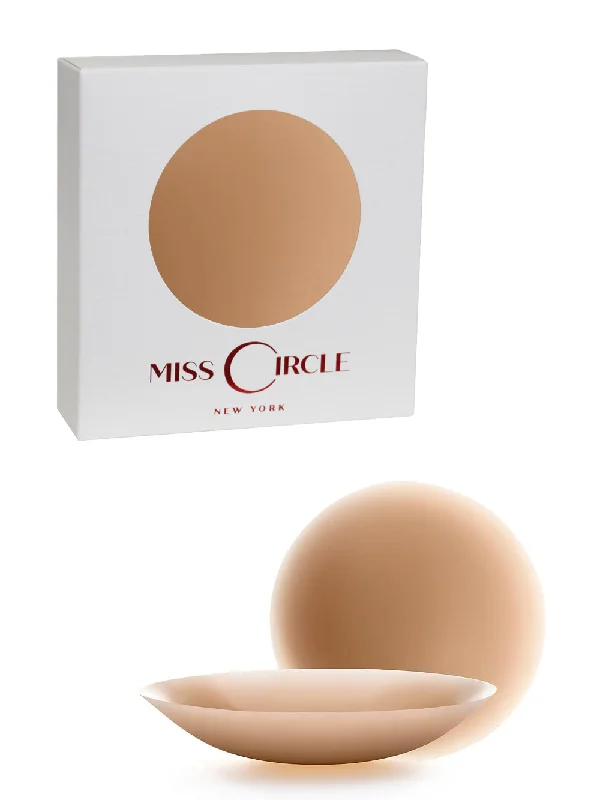 Clearance Items Miss Circle Light Brown No Adhesive Silicone Reusable Nipple Covers