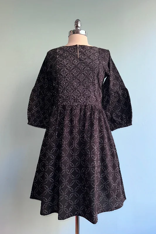 Weekend Deal Fiona Dress in Ikigai Black by Mata Traders