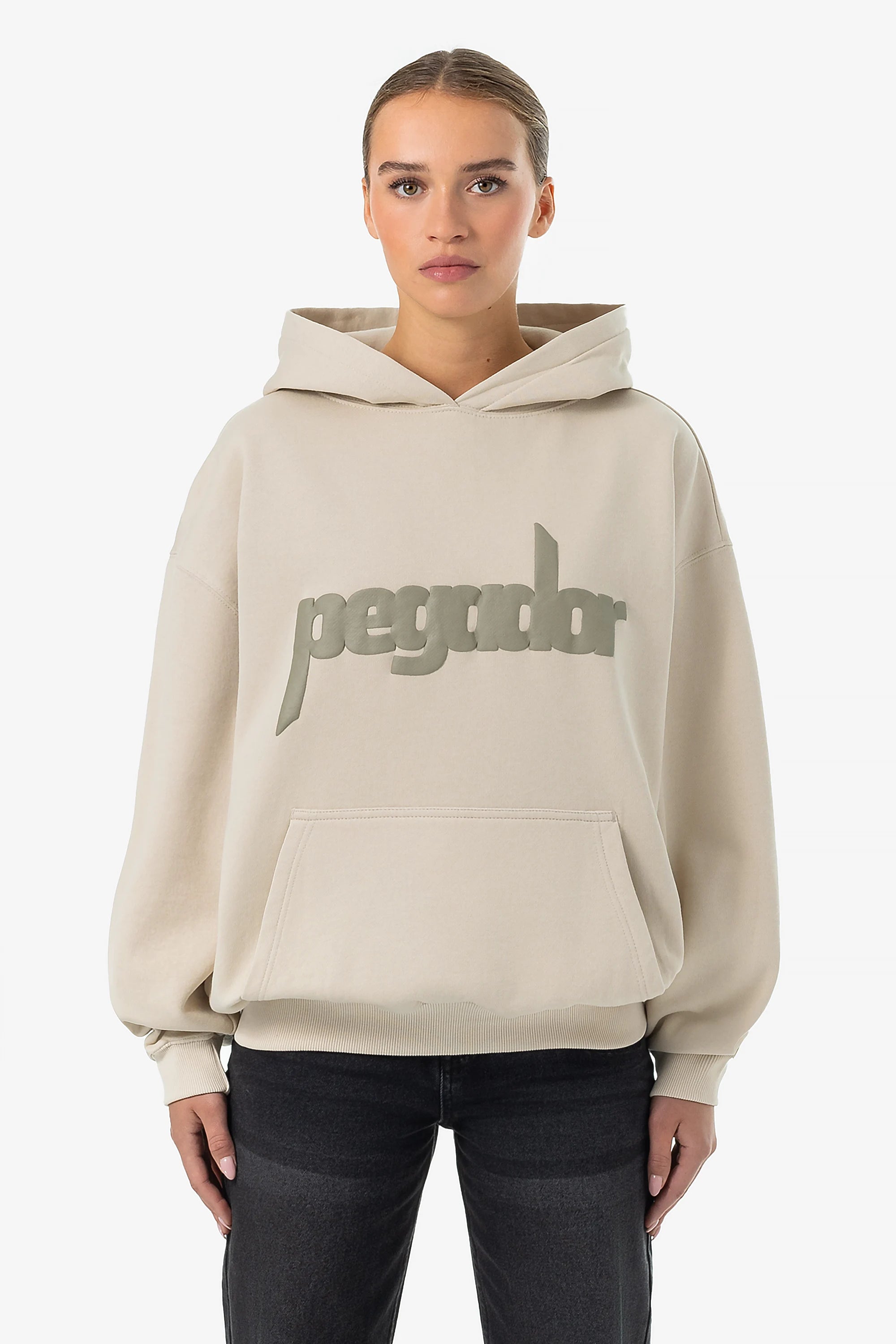 Buy More, Save More Bonnie Oversized Hoodie Washed Light Beige