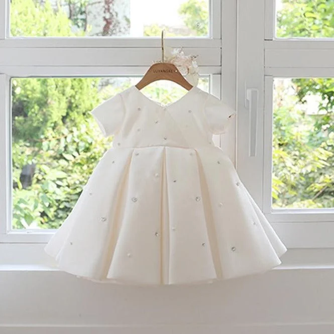Deal of the Day Baby Girl Formal Princess Dresses Easter Dress Toddler White Back Bow Summer Ball Gowns