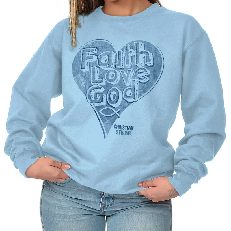 Buy Now Faith Love God Crewneck Sweatshirt