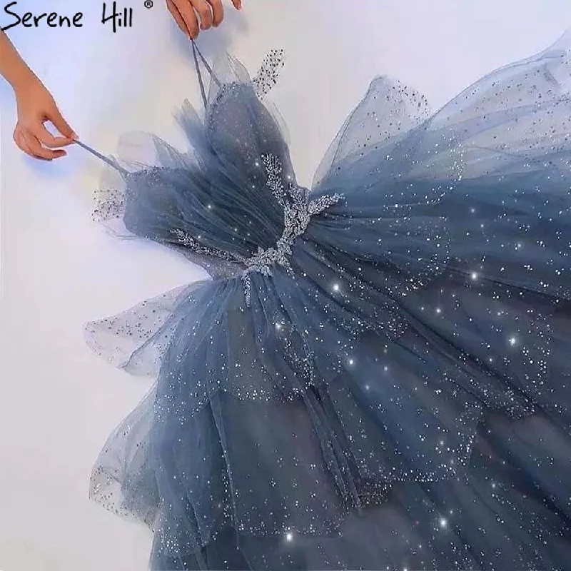 Instant Savings Serene Hill Blue Beaded Bling Evening Dresses Gowns Spaghetti Strap Sexy 2024 For Women Party LA71292 Instant Savings Serene Hill Blue Beaded Bling Evening Dresses Gowns Spaghetti Strap Sexy 2024 For Women Party LA71292