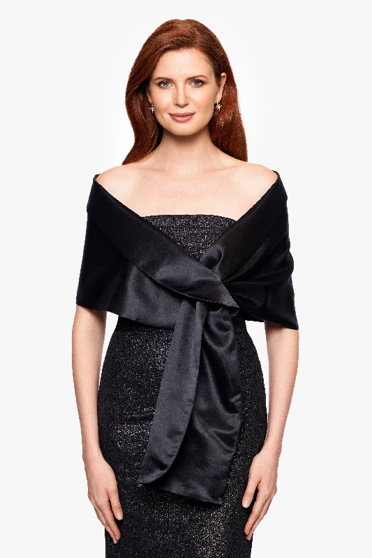 Deal Alert "Trixie" Satin Shawl Wrap