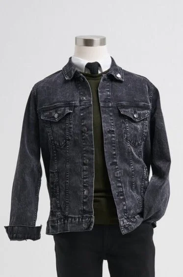 Year-End Sale Unisex Stretch Denim Jacket - Black