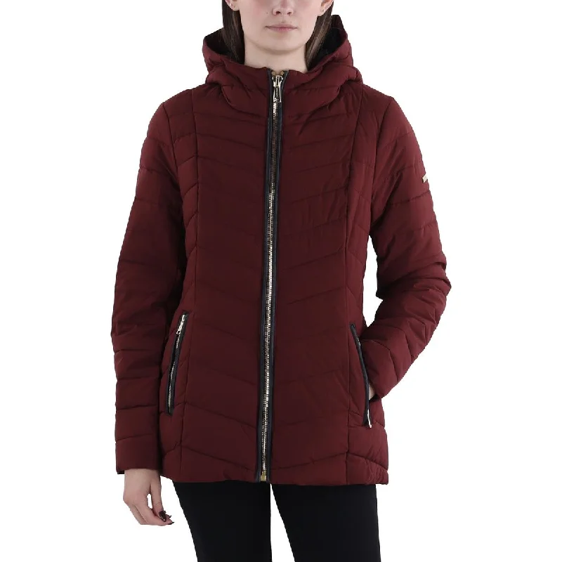 Exclusive Online Offer Laundry by Shelli Segal Womens Quilted Hooded Puffer Jacket