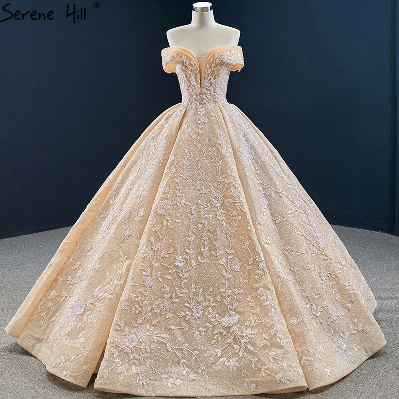 Friends and Family Sale Dubai Gold Off Shoulder Design Wedding Dresses 2024 Handmade Flowers Beading Sexy Bridal Gowns HM67135 Custom Made Friends and Family Sale Dubai Gold Off Shoulder Design Wedding Dresses 2024 Handmade Flowers Beading Sexy Bridal Gowns HM67135 Custom Made
