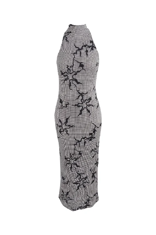Today Only Versace Jeans Couture Sexy Vintage Gingham Maxi Dress, 1990s
