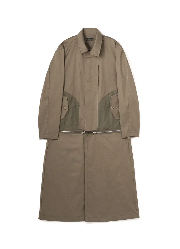 Mega Sale 60/2COTTON GABARDINE STRETCH INSIDE OUT UNTIED SEAM DESIGN WORK DRESS