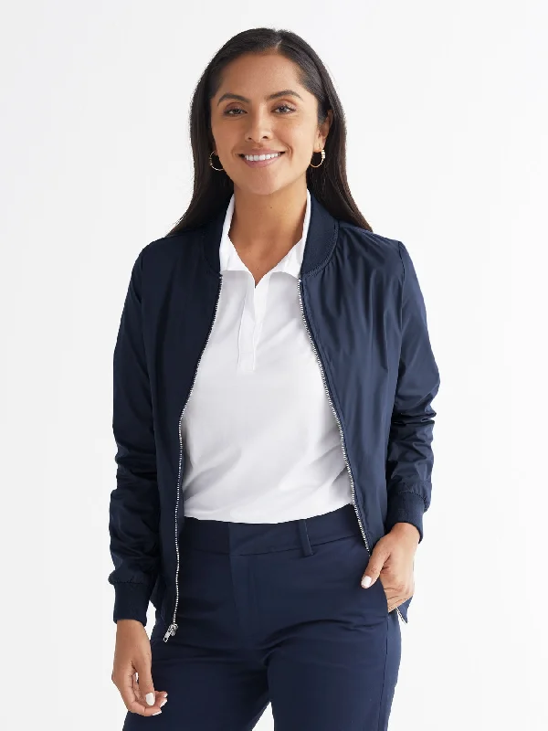 Seasonal Sale Ladies' Bomber Jacket - Navy