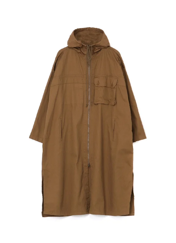 Extra Savings [Y's BORN PRODUCT] COTTON TWILL HOODED COAT