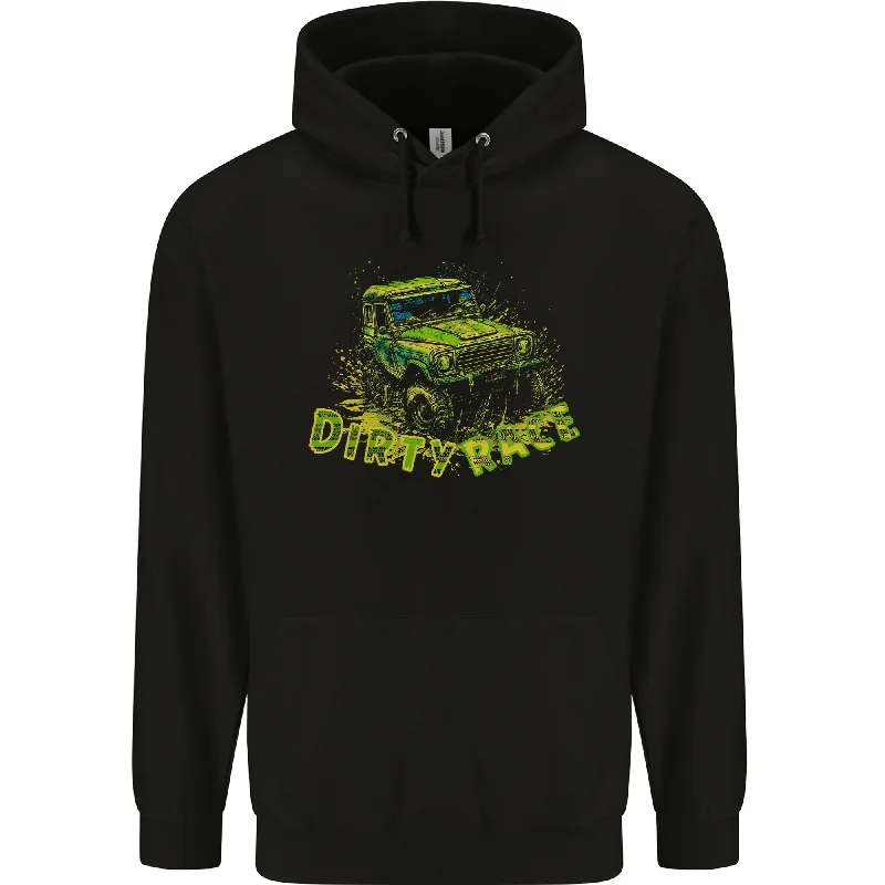 YEAR-End Clearance Dirty Race 4X4 Off Roading Mens 80% Cotton Hoodie
