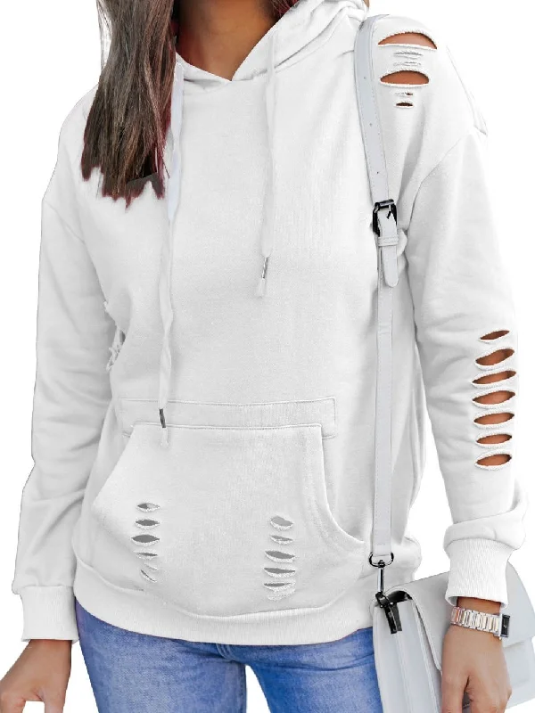 Flash Sale Comfortable Distressed Hoodie